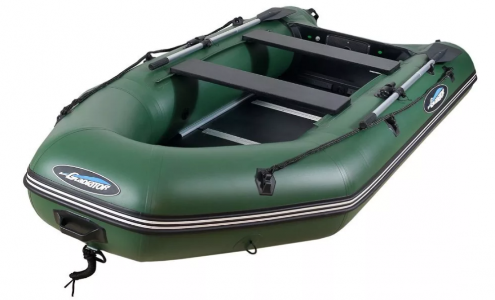 МОТОРНО-ГРЕБНАЯ ЛОДКА ПВХ GLADIATOR А 340 ТК С ФАНЕРНЫМ ПОЛОМ в Балакове