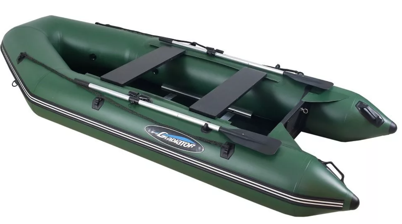 МОТОРНО-ГРЕБНАЯ ЛОДКА ПВХ GLADIATOR A 320 ТК С ФАНЕРНЫМ ПОЛОМ в Балакове
