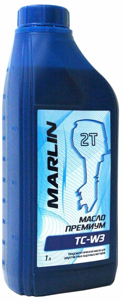МАСЛО ПОЛУСИНТЕТИЧЕСКОЕ MARLIN ПРЕМИУМ 2Т, TC-W3, 1 ЛИТР в Балакове