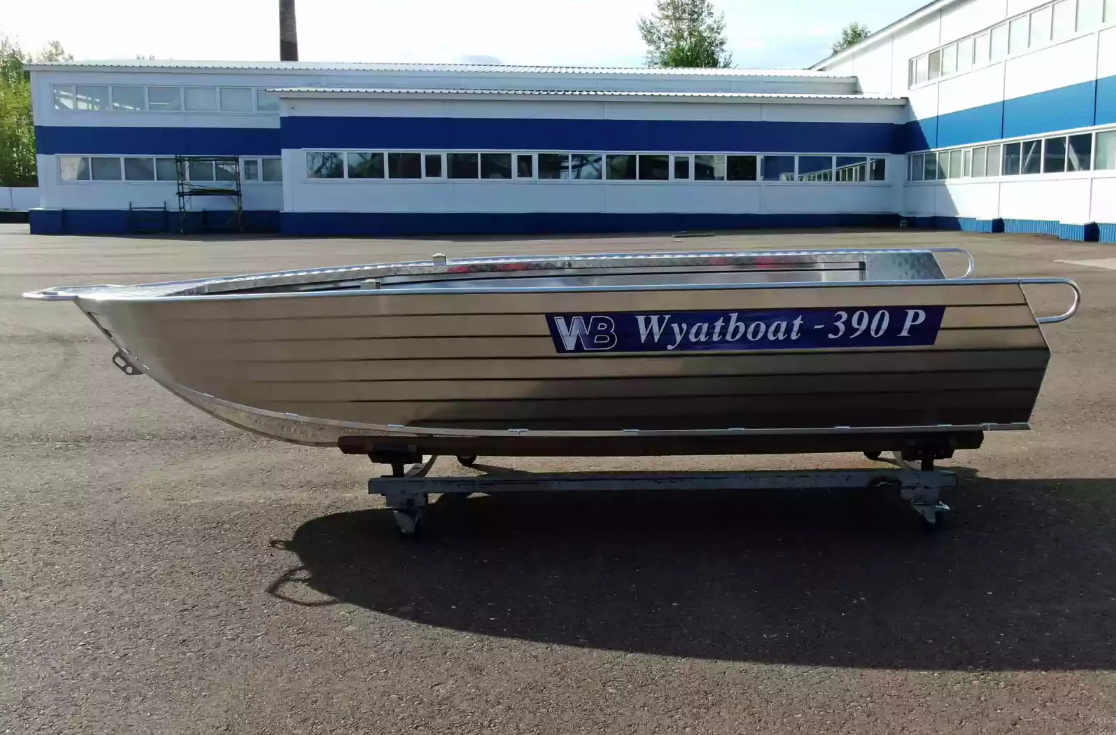 Алюминиевая лодка Wyatboat-390РМ увеличенный борт в Балакове