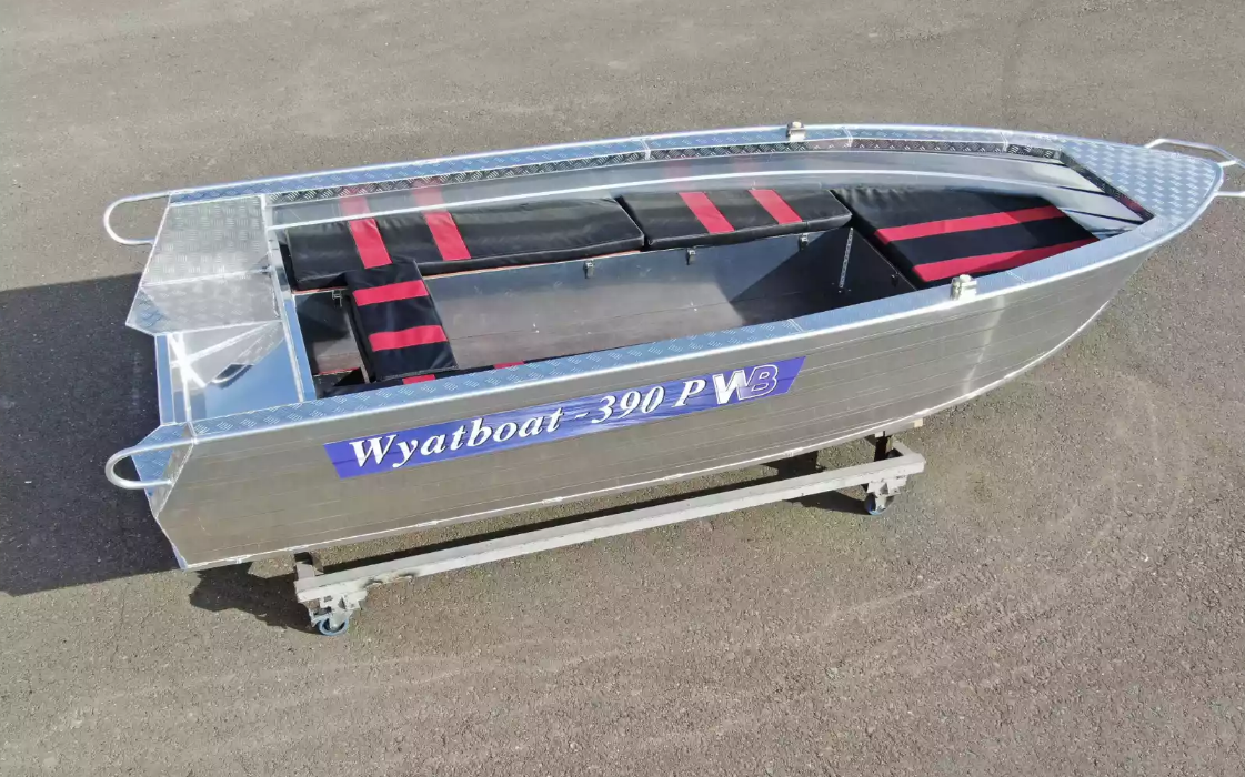 Алюминиевая лодка Wyatboat-390РМ увеличенный борт в Балакове