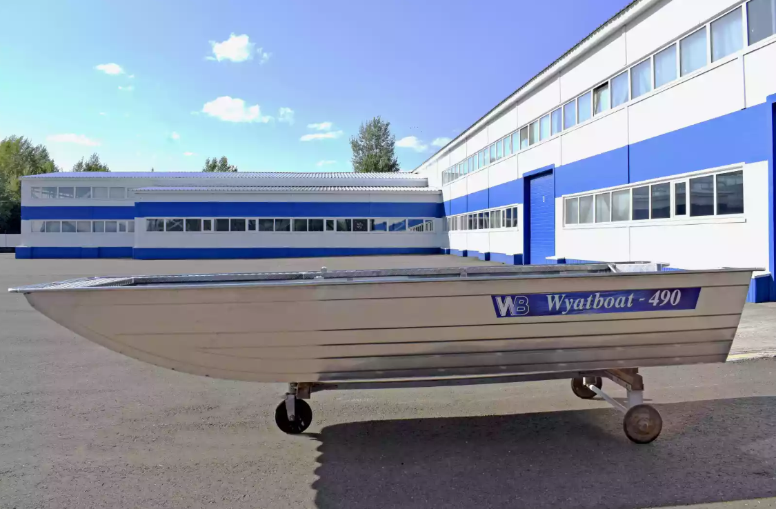 Алюминиевая лодка Wyatboat-490 Jonboat в Балакове