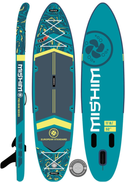 SUP (САП) Доска MISHIMO PRO-MAX Light Teal 11,6’ (355см) в Балакове
