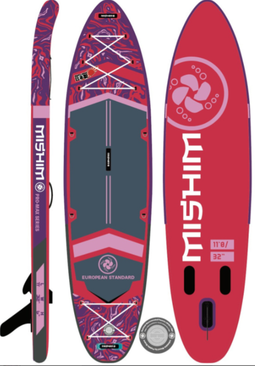 SUP (САП) Доска MISHIMO PRO-MAX Viva Magenta 10.8’ (330см) в Балакове