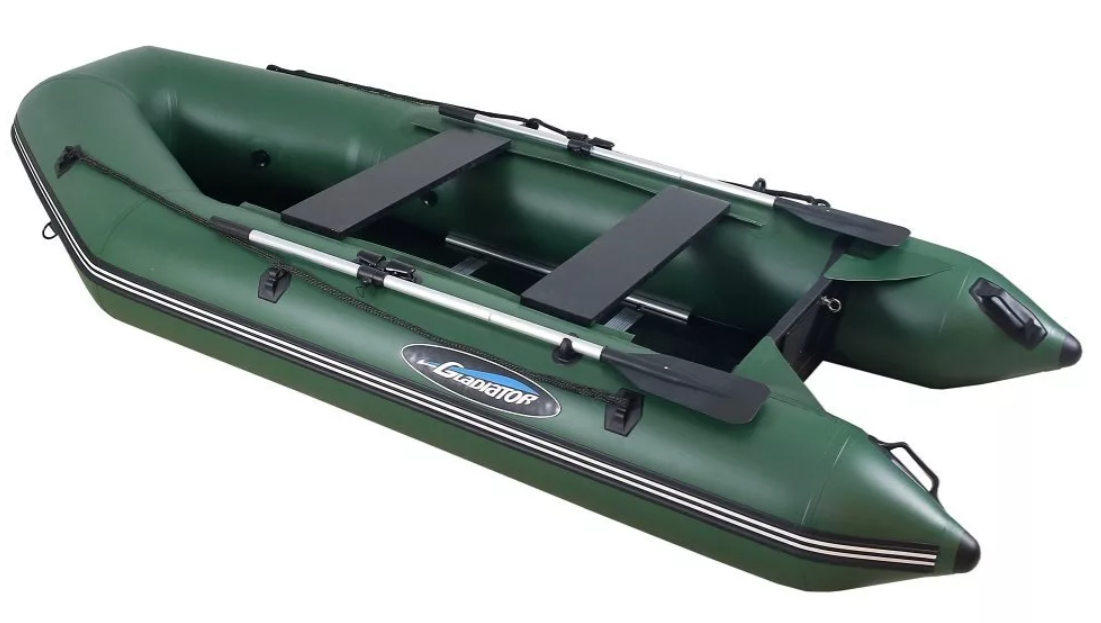 МОТОРНО-ГРЕБНАЯ ЛОДКА ПВХ GLADIATOR А 340 ТК С ФАНЕРНЫМ ПОЛОМ в Балакове