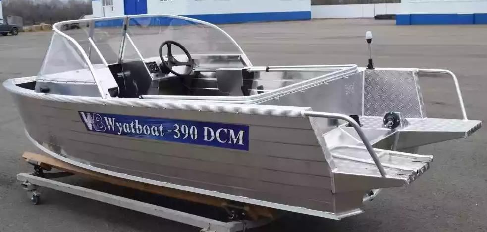 Алюминиевая лодка Wyatboat-390 DCM Увеличенный борт в Балакове