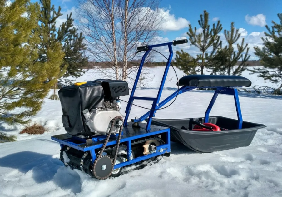 Мини-мотобуксировщик Альбатрос-М с фарой в Балакове