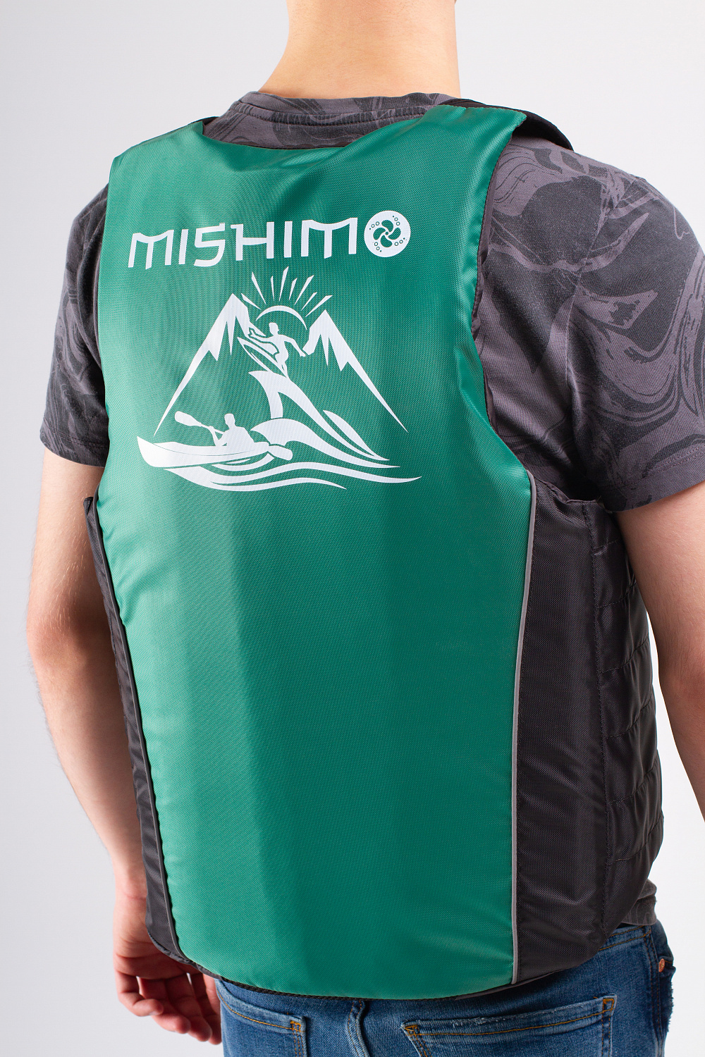 Жилет спасательный MISHIMO PRO Премиум качества Черно-зеленый в Балакове