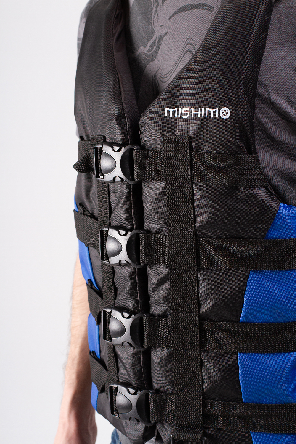 Жилет спасательный MISHIMO PRO Премиум качества Черно-синий в Балакове