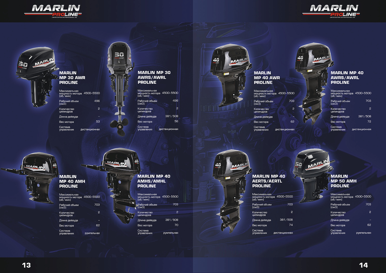 Лодочный мотор MARLIN PROLINE MP 9.9(20) AMHL FORCE в Балакове