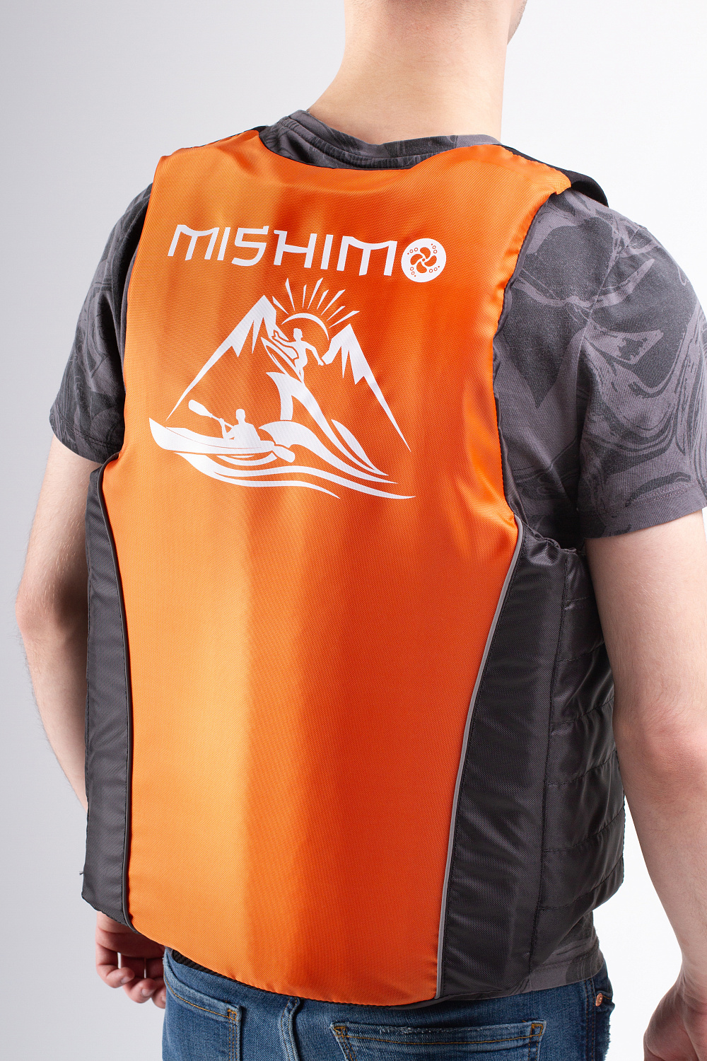 Жилет спасательный MISHIMO PRO Премиум качества Черно-оранжевый в Балакове