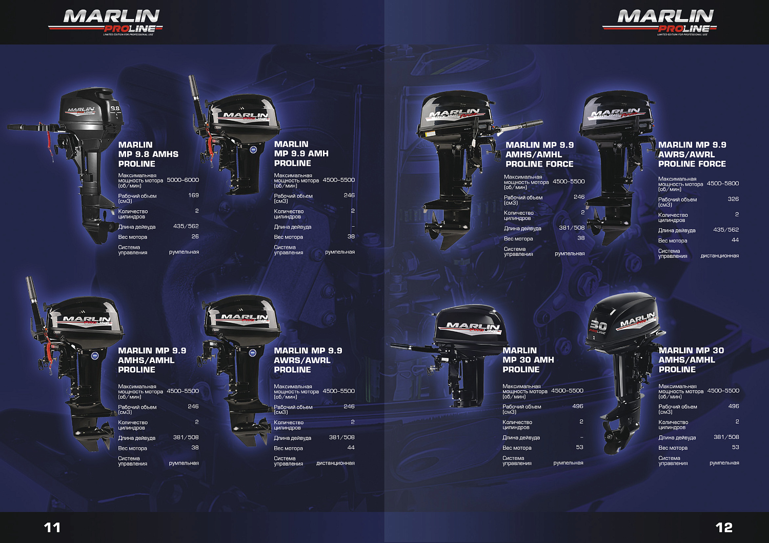 Лодочный мотор MARLIN PROLINE MP 9.9(20) AMHL FORCE в Балакове